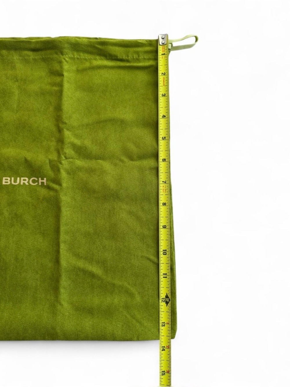 Tory Burch Large Green Drawstring Dustbag - Picture 6 of 7